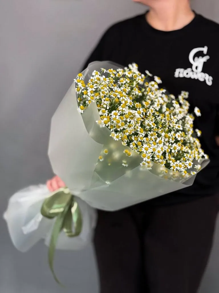 Монобукет из танацетума «Summer time» — фото 3
