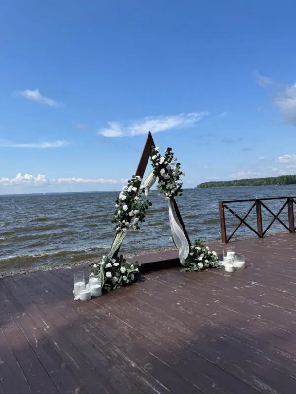 Свадьба шатёр Море, оформление свадьбы — фото 3