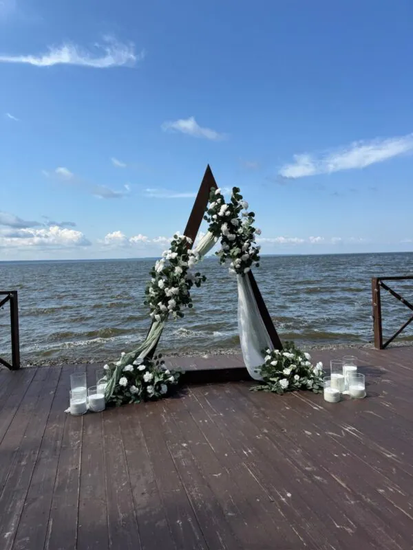 Свадьба шатёр Море, оформление свадьбы — фото 5